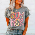 Summer Doodle Letters Strawberries DTF Transfers - THIS IS NOT A SHIRT Hoodie, Sweatshirt | GrindPrints.com