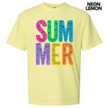 Summer Faux Sequin Comfort Colors T-Shirt 'NLB' Hoodie, Sweatshirt | GrindPrints.com