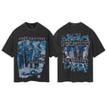 Summer High Street Fashion Brand VINTAGE Retro Distressed Vintage Rock Band American Style Loose Fit Unisex T-Shirt...