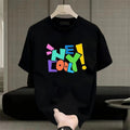 Summer INS Trend Street Loose Crew Neck Heavy Cotton American Style Cool Short Sleeve T-Shirt for Men and Women Hoodie,...