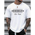 Men's Plus Size Casual Basic Short Sleeve T-Shirt For Spring/Summer Made in USA Hoodie, Sweatshirt | GrindPrints.com