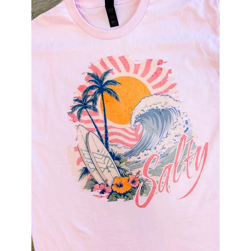 Summer Salty Graphic Top T-Shirts, Hoodie, Sweatshirt | GrindPrints.com