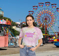 Summer Vibes Groovy Tie-Dye Crop Tee, Trendy Summer Shirt, Beach vibes Shirt Hoodie, Sweatshirt | GrindPrints.com