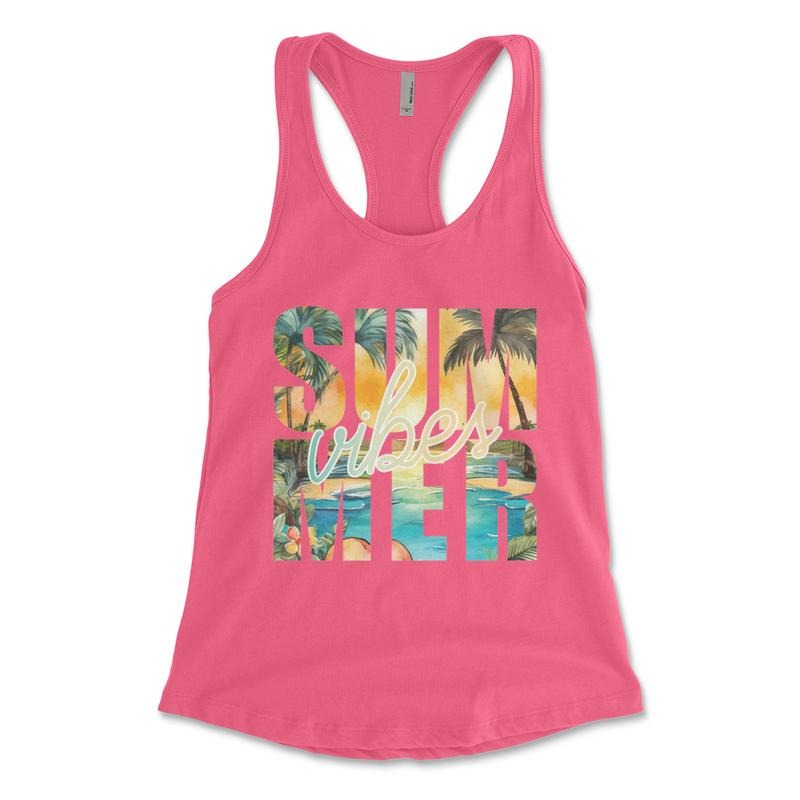 Summer Vibes Tee - Beach T-shirt - Graphic Tee - Oversized T-shirt Hoodie, Sweatshirt | GrindPrints.com