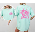 Summer Vibes, Beach Please, Palm, Sunset, Ocean, Hot Girl Summer, Vacation, Front and Back Shirt, Women's Comfort Color...