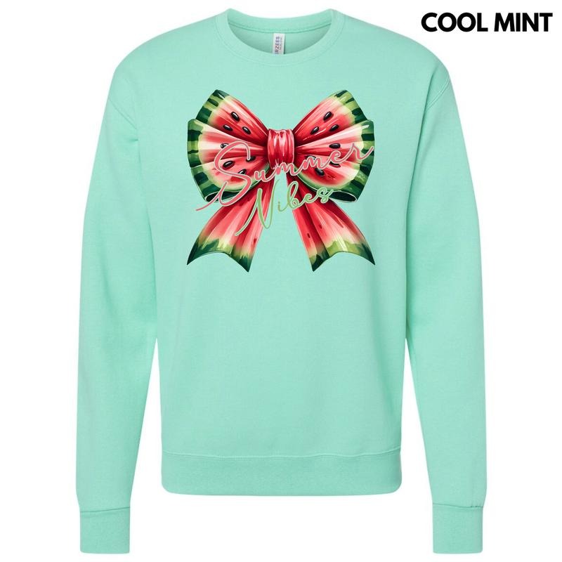 Summer Watermelon Bow Sweatshirt 'NLB' T-Shirts, Hoodie | GrindPrints.com