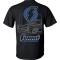 Summit Racing Schematic T-shirt Menswear Performance Car Parts, Menswear Car Parts Short Sleeve Hoodie, Sweatshirt
