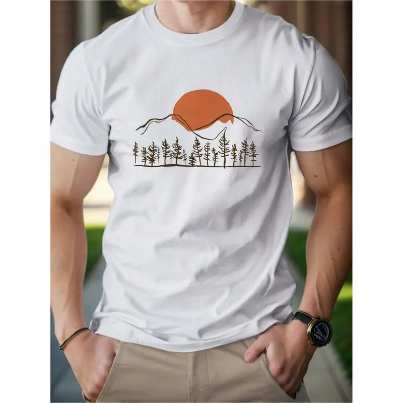 Sun Mountains Woods Men's cotton T-shirt Comfort Edition Made in USA Hoodie, Sweatshirt | GrindPrints.com