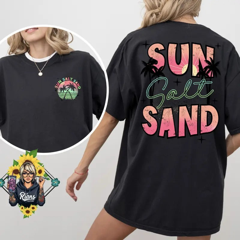 Sun Salt Sand Comfort Colors unisex Comfortable Tshirt Hoodie, Sweatshirt | GrindPrints.com