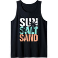 Sun Salt Sand Funny Summer Beach Vacation Palm Lover Tank Top Made USA T-Shirts, Hoodie, Sweatshirt