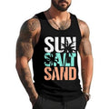 Sun Salt Sand Funny Summer Beach Vacation Palm Lover Tank Top Cotton Size S 3XL T-Shirts, Hoodie, Sweatshirt