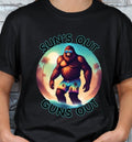 Sun's out Sasquatch Beach Unisex Graphic T-shirt Hoodie, Sweatshirt | GrindPrints.com