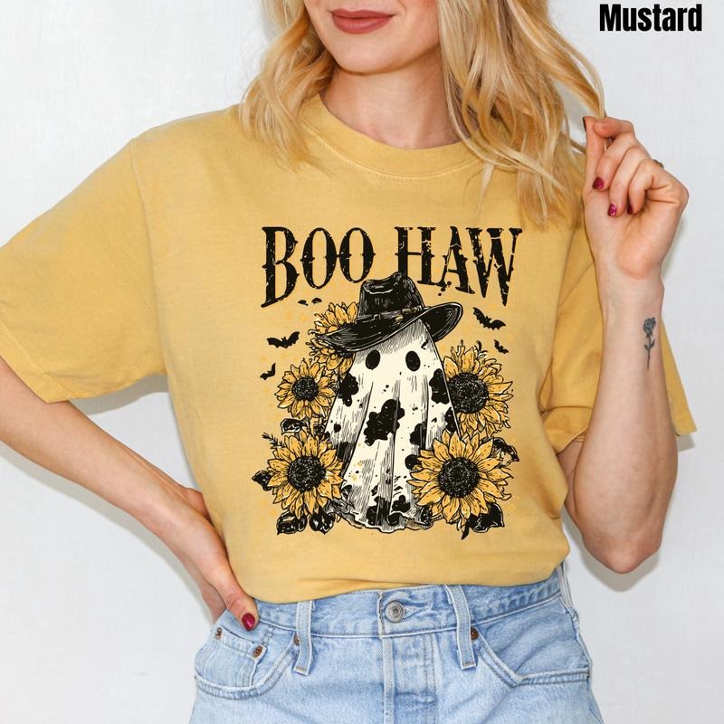 Sunflower Boo Haw Comfort Colors T-Shirt 'NLB' Hoodie, Sweatshirt | GrindPrints.com