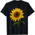 Sunflower Sunshine Floral Watercolor Flower T-Shirt Made in USA Hoodie, Sweatshirt | GrindPrints.com