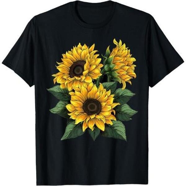 Sunflower bouquet on Sunflower T-Shirt Made in USA Hoodie, Sweatshirt | GrindPrints.com