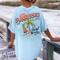 Sunkissed Beach Shirt, Coconut Girl Clothes, Trendy Summer Tee, Surf Tee, Oversized Tshirt Graphic Ts Mermaidcore Ocean...