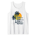 Sunrise Sunburn Sunset Repeat Shirt Funny Vacation Beach Tank Top Casual Classic Hoodie, Sweatshirt | GrindPrints.com
