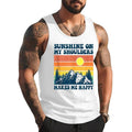 Sunshine On My Shoulders Makes Me Feel Happy Country Music Unisex Tank Top, Cotton, Size S-3XL T-Shirts, Hoodie, Sweatshirt