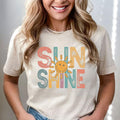 Sunshine Shirt | Retro Summer Tee | Happy Sun Graphic Sweatshirt | Sunshine Hoodie | Cute Smiley Sun Shirt | Bright...