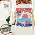Sunshine on My Mind Comfort Colors Shirt, Sunshine Shirt, Beach Trip Shirt, Vacation Shirt, Hello Summer Shirt, Travel...