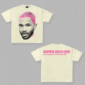 Super Rickkid Fake Friends Frank Pink Signature Graphic Big Face Rap Tee Shirt Retro Top Streetwear Hoodie, Sweatshirt