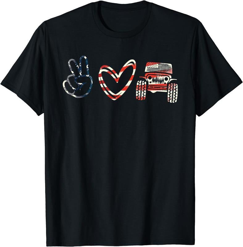 Support Peace Love Peace Love Offroad Cotton Short Sleeve T-Shirts, Hoodie, Sweatshirt