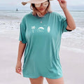 Surfing Ocean Palm Tree Sun Comfort Colors T Shirt, Beach Bum T-shirt, Surf Board Ocean Tee Summer Shirt Soft Traditional...