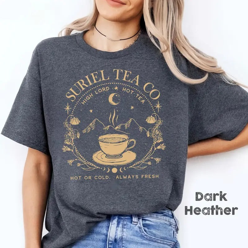 Suriel Tea Co Banned Books Bookish Booktok Smut Shirt Reading Book Lover Smut Reader Reader T-Shirts, Hoodie, Sweatshirt