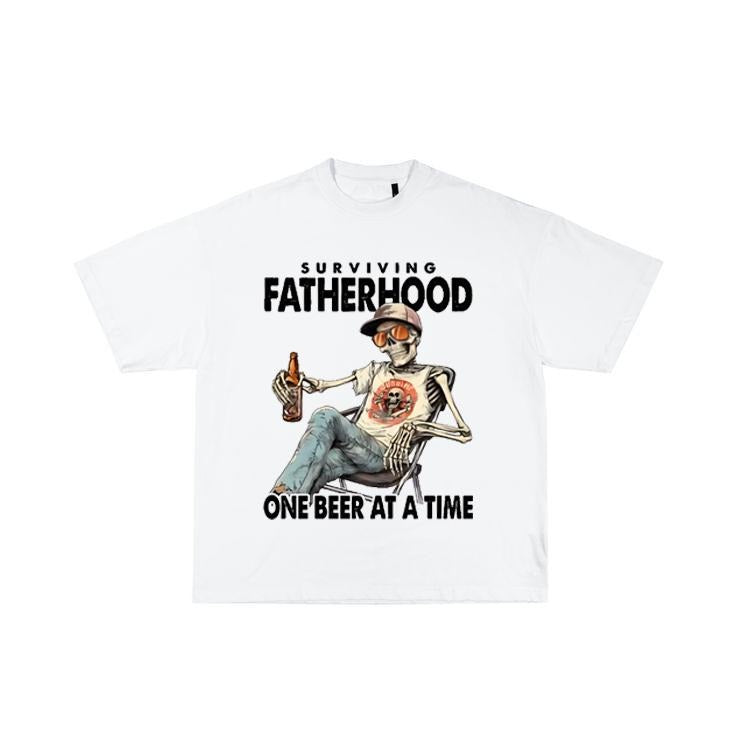 Surviving Fatherhood One Beer At A Time Funny Dad Shirt, Fathers Day Tee Hoodie, Sweatshirt | GrindPrints.com