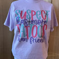 Suspect Has More Tattoos Than Friends Graphic Tee - Comfort Colors Tee - Tattoo Shirt Hoodie, Sweatshirt | GrindPrints.com