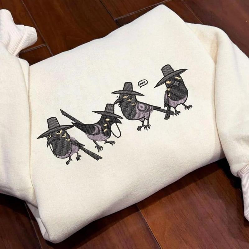 Sussy Kpop Demon Hunter Embroidery Sweatshirt, Kpop Demon Hunter Embroidery Shirt, Saja Boys Fan Hoodie | GrindPrints.com