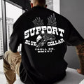 Support Blue Colar Troll Co MMXVII T-shirt/Sweatshirt - Classic Fit, 100% Cotton Hoodie | GrindPrints.com