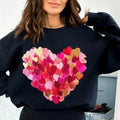 Valentine Day Heart Brushstroke T-shirt/Sweatshirt, Valentine, Valentines Day, Coquette Valentine T-shirt/Sweatshirt...