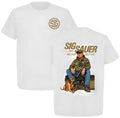 Sigg Sauerr Trumm Hunting 2 Sided T-shirt/Sweatshirt, Unisex Short Sleeve Casual 100% Cotton, Top Menswear, Tactical...