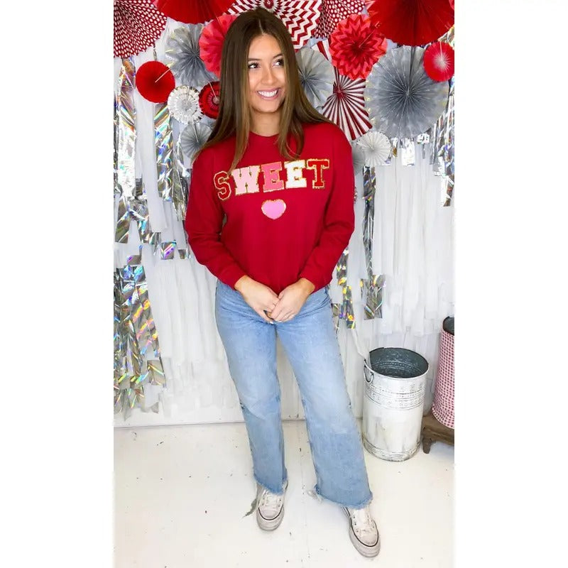 Sweet Heart Ideal Chenille Sweatshirt T-Shirts, Hoodie | GrindPrints.com