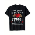 Sweet Hearts" Graphic Cotton Tee for Men - 100% Pure, Breathable & Comfort Fit, Perfect for Casual Wear or Valentine's...