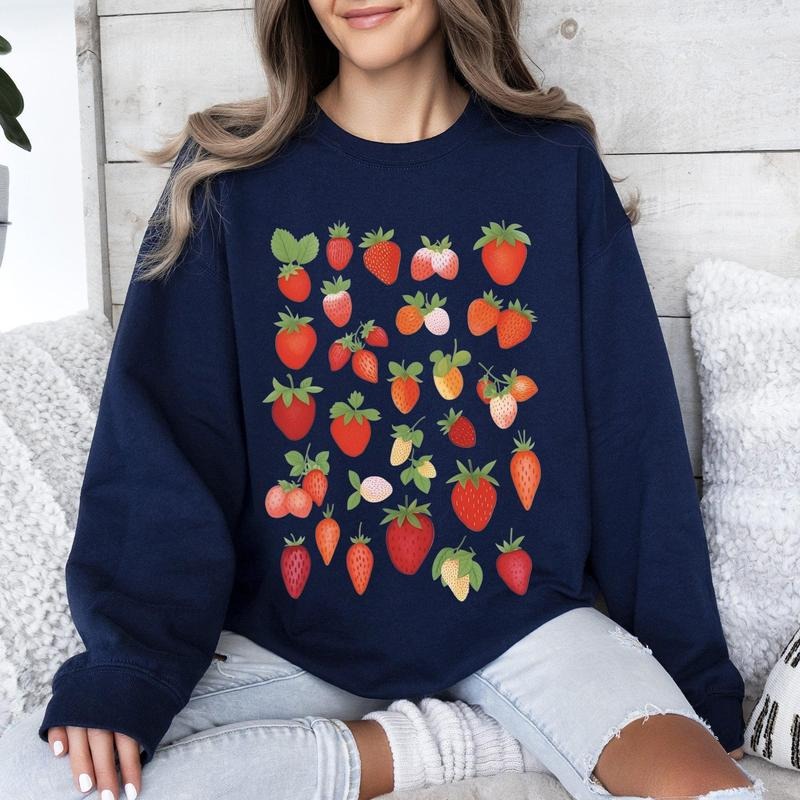 Sweet Strawberry Delight, Juicy Fruit, Berry Sweatshirt T-Shirts, Hoodie | GrindPrints.com