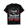 Sweet but twisted, this makes me a candy cane Christmas men's t-shirt made in usa Hoodie, Sweatshirt | GrindPrints.com