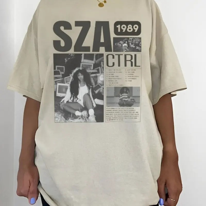 Sza Ctrl Aesthetic Tee Shirt, Sza Ctrl Album T-Shirt, Sza Graphic Tee Shirt, Vintage Sza Album Inspired Sweatshirt, Sza...