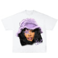 Sza Purple Rap Star Graphi Rap Tee Shirt Crewneck Streetwear Hoodie, Sweatshirt | GrindPrints.com