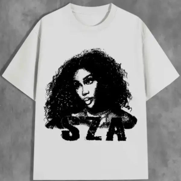 Sza T-shirt, Singer T-shirt, Street Style Fashion Tee, 100% Cotton, Crew Neck, Slight Stretch, Breathable &...
