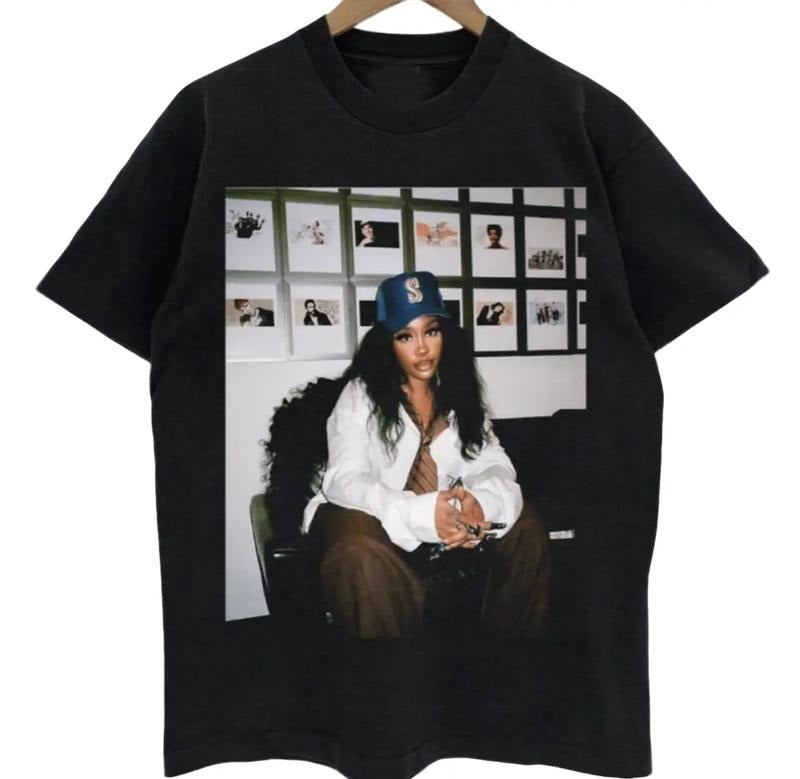 Sza Vintage Shirt, Music Singer Trending Short Sleeve Unisex T-shirt Streetwear, Heavyweight T-Shirt, Cotton Crewneck...