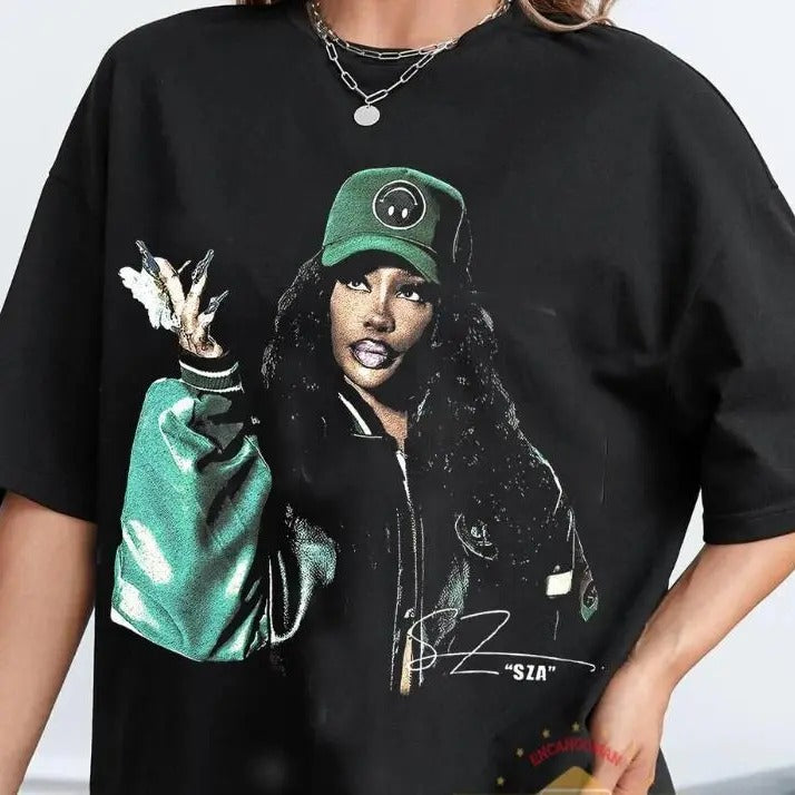 Sza Vintage Style Shirt, Sza New Bootleg 90S T-Shirt Hoodie, Sweatshirt | GrindPrints.com