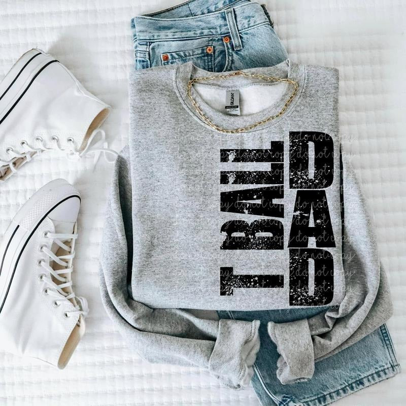 T Ball Dad DTF Transfers - THIS IS NOT A SHIRT Hoodie, Sweatshirt | GrindPrints.com