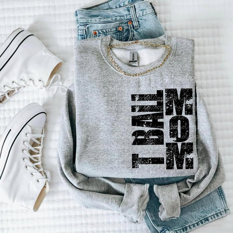 T Ball Mom DTF Transfers - THIS IS NOT A SHIRT Hoodie, Sweatshirt | GrindPrints.com