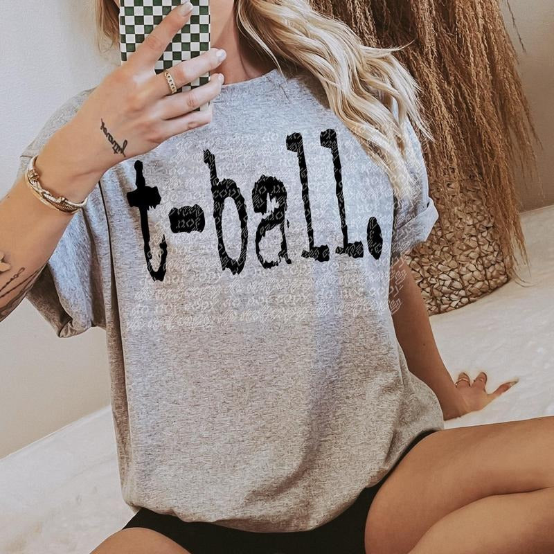 T-Ball Typography  DTF Transfers - THIS IS NOT A SHIRT Hoodie, Sweatshirt | GrindPrints.com