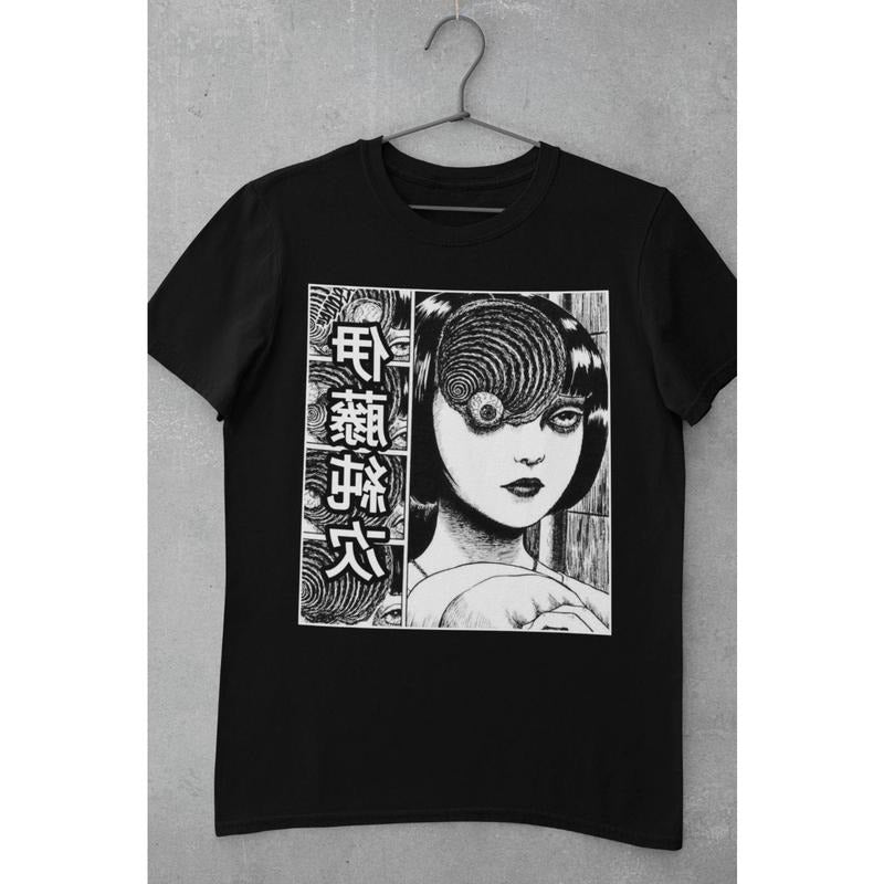 T-Shirt S-4XL Tomie Junji Ito Uzumaki Horror Anime Manga Japanese Japan Guro Gore Cult Hoodie, Sweatshirt | GrindPrints.com