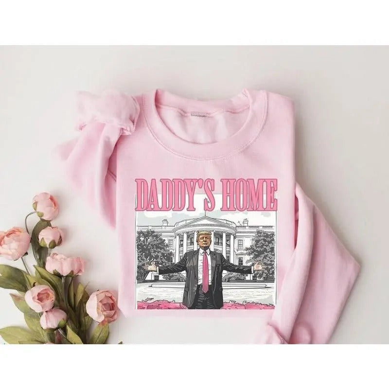 Daddy's Home Sweatshirt/T-Shirt, Sweatshirt, Hoodie Classic Cotton | GrindPrints.com