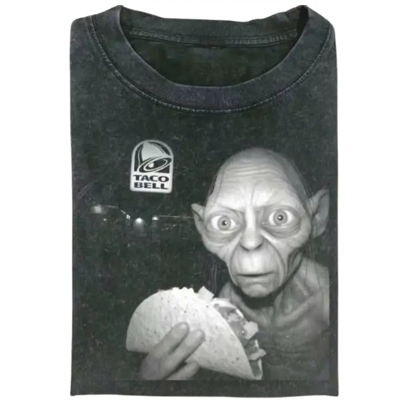 THE LORD OF THE RINGS T-SHIRT, GOLLUM Taco Bell Comfort Colors Shirt, Movie Shirt, Funny Halloween Shirt, Unisex T-Shirt,...