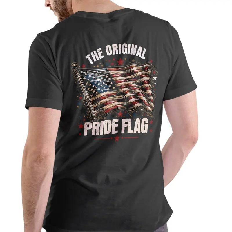 THE ORIGINAL PRIDE FLAG T Shirt, Unisex Cotton Casual Man Hoodie, Sweatshirt | GrindPrints.com
